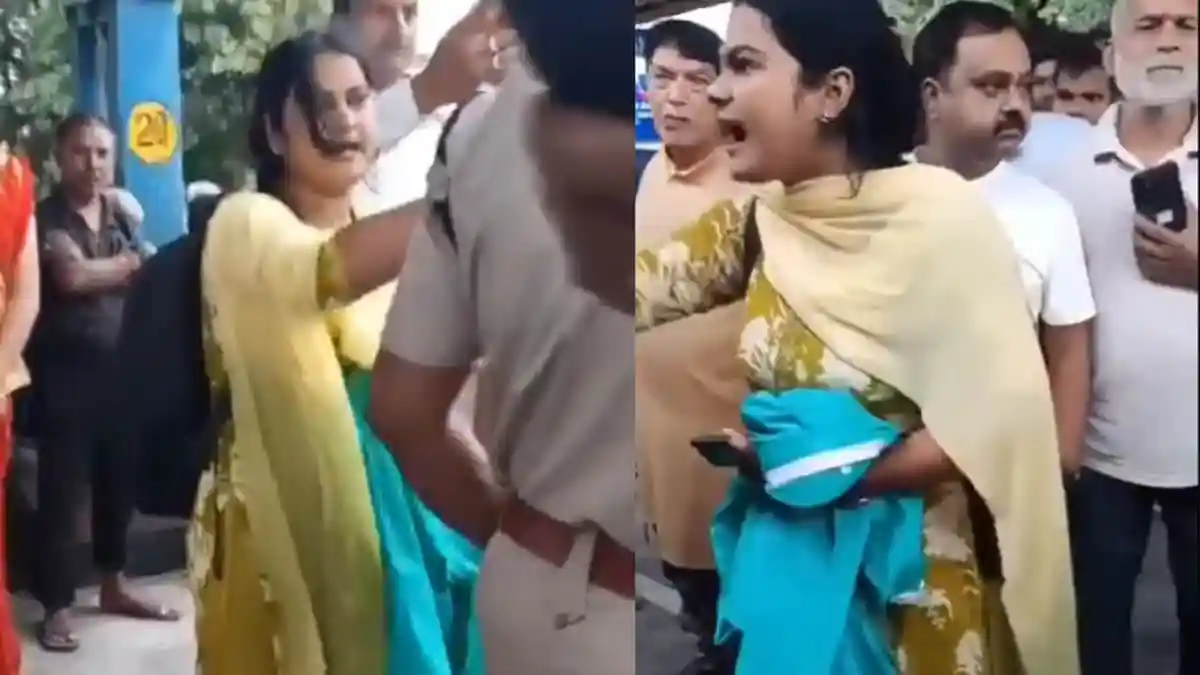 A Bihar school teacher grabbed widespread attention after she was caught travelling in an AC train compartment without a ticket. A video recorded by the train ticket examiner (TTE) showed her arguing extensively, refusing to present her ticket and not leaving the train when asked. The incident spread on social media where she was criticised for her irresponsible behaviour.A Bihar school teacher grabbed widespread attention after she was caught travelling in an AC train compartment without a ticket. A video recorded by the train ticket examiner (TTE) showed her arguing extensively, refusing to present her ticket and not leaving the train when asked. The incident spread on social media where she was criticised for her irresponsible behaviour.Now, another video has emerged that shows the same teacher at a station, joined by her father, in a tense confrontation with TTE. Police officials and onlookers are also seen trying to manage the situation.<strong>Bihar Teacher Brings Father To Confront TTE</strong>