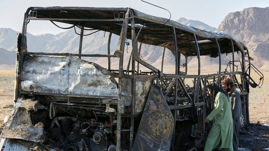 A bus crash in northwestern Afghanistan killed at least 79 people returning from Iran, including 19 children, an official said. Two people were also injured in the crash, Interior Ministry spokesperson Abdul Mateen Qani told The Associated Press. Tolo News, citing the official, said the crashed happened around 8:30 p.m. Tuesday in Herat province. The bus collided with a truck and a motorbike, causing a massive fire that killed many on the spot, the outlet reported.