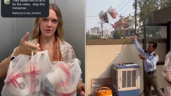 A foreign tourist staying at an Airbnb in India has sparked a heated debate with a video where she was asked to throw her trash over the building wall. The video, which has gone massively viral online, has started a conversation around civic sense and waste disposal in India.