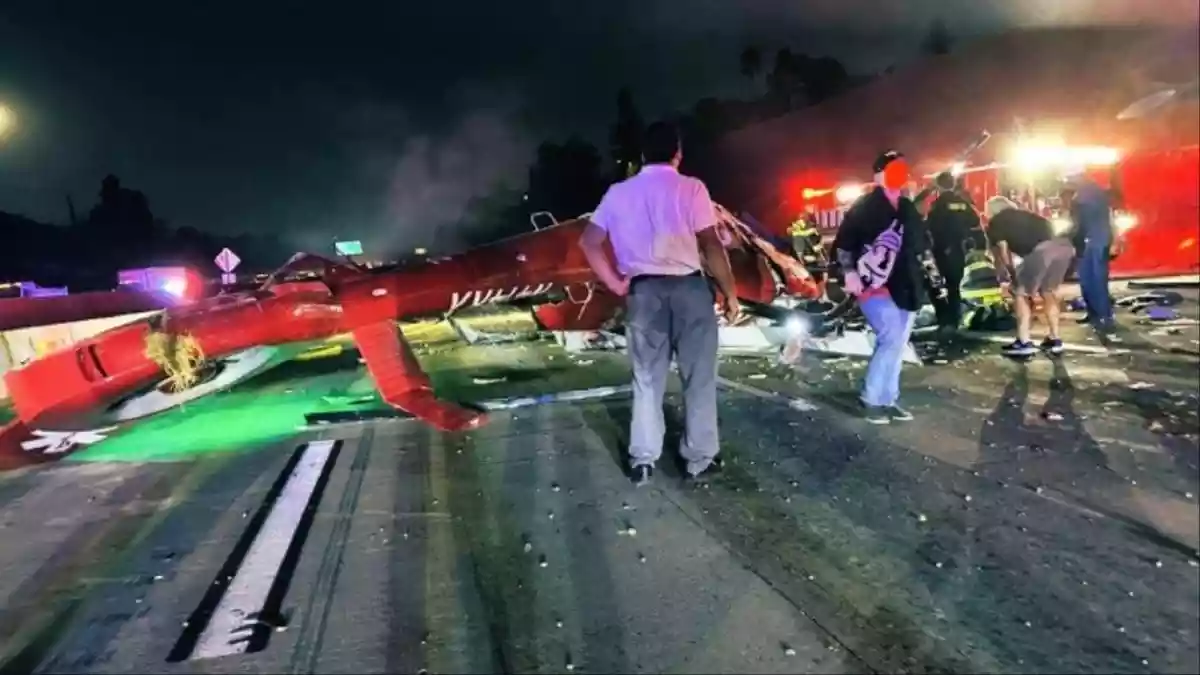 A helicopter crashed on a highway in California's Sacramento city on Tuesday. Unconfirmed reports suggested that there were multiple injuries in the incident. The chopper had taken off from a children's hospital, it was known. A video of the incident showed the helicopter spinning out of control very close to the highway. Soon after, it fell onto the ground, as cars and other four-wheelers could be seen in close range.A helicopter crashed on a highway in California's Sacramento city on Tuesday. Unconfirmed reports suggested that there were multiple injuries in the incident.The chopper had taken off from a children's hospital, it was known.A video of the incident showed the helicopter spinning out of control very close to the highway. Soon after, it fell onto the ground, as cars and other four-wheelers could be seen in close range.WATCH: Medical helicopter crashes onto highway in Sacramento, California; several injuries pic.twitter.com/LoTWPiO328— BNO News (@BNONews) October 7, 2025