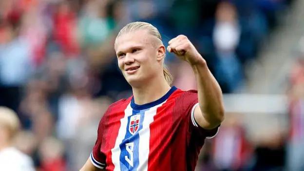 A little more than a week ago, his goal against Brighton meant he claimed yet another Premier League record, with his 88 goals the most any player has scored in their first 100 games. Now, the Norwegian striker has taken his tally to 48 goals in 45 games for his country with five goals in their 11-1 win against Moldova on Tuesday. His fifth treble for Norway.