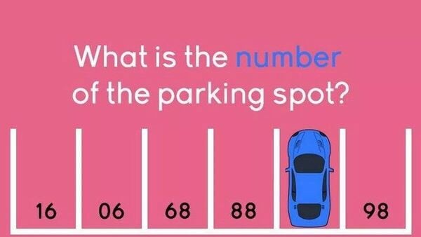 A parking lot puzzle has gone viral after leaving thousands scratching their heads, even though the solution is surprisingly straightforward. At first glance, the brain teaser looks like an ordinary row of numbered spaces, but a single blue car blocks one spot. The challenge? Work out which number is hidden beneath the vehicle.