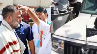 A purported video of Congress leader Rahul Gandhi being welcomed in Gujarat with a Pakistani song being played is going viral online. The video was shared by BJP spokesperson Pradeep Bhandari, who slammed the grand old party for allegedly playing a Pakistani song. Calling it “shameful,