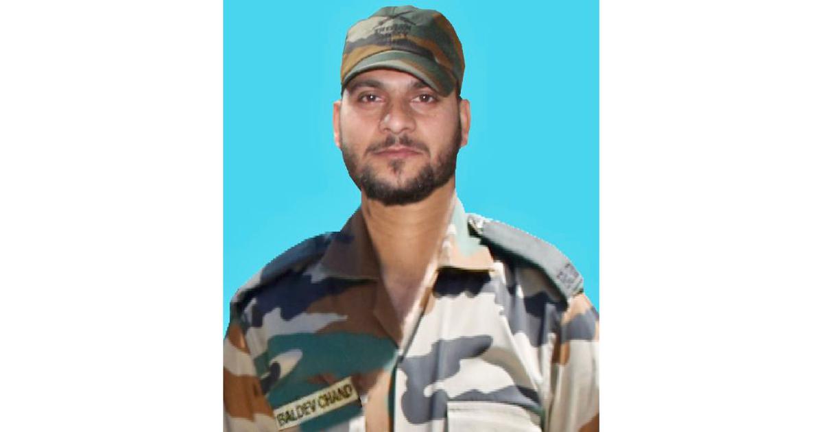 A soldier was killed in a gunfight with suspected militants in Jammu and Kashmir's Udhampur district on Friday, said the Army's White Knight Corps. The gunfight broke out after a group of three to four suspected militants was spotted in the Seoj Dhar area, reported The Hindu.