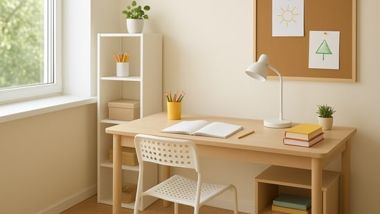 A study table is not just furniture; it serves as a space that encourages concentration and cultivates good study habits. From preparing for big exams to completing daily homework, having a dedicated spot to sit every day trains the brain to concentrate. It also helps children build an environment where distractions feel less intrusive.