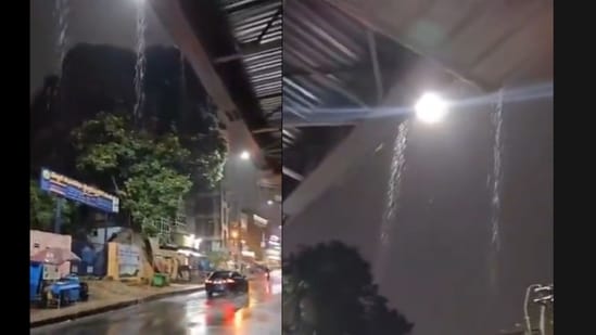 A video showing water dripping from a flyover in Bengaluru's Hebbal has gone viral on social media, sparking sarcasm and criticism from users. The exact location of the flyover in the video, however, remains uncertain. The video, shared on X (formerly Twitter), was captioned, “Experience the new free waterfall spot at Hebbal. All are welcome #Bengaluru.”
