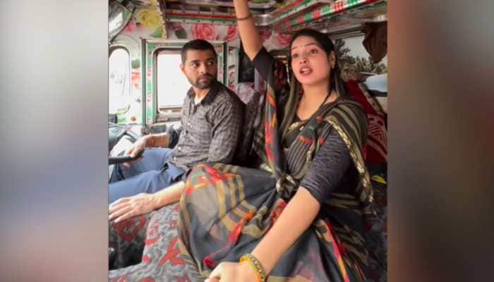 A viral Instagram video shows a woman claiming that she got married to a truck driver as she loves travelling. A video of a truck driver and his wife has gone viral on social media platforms - Instagram and X - surprising netizens as the woman claims that she got married to the truck driver as she loves travelling.