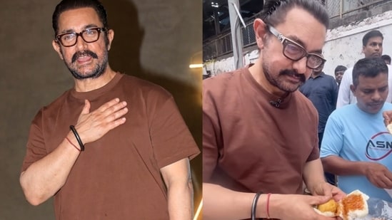 Aamir Khan took to the streets to make a desi vada pav at a street stall during a recent outing for the promotion of his upcoming film, Sitaare Zameen Par. Actor Aamir Khan tried something new as he took to the Mumbai streets to make a snack. Several videos of the actor making vada pav (bun with potato fritters) in Dadar emerged on social media platforms. (Also Read | Laapataa Ladies would have been a huge success if it hadn't streamed on OTT so soon after theatrical release: Aamir Khan)