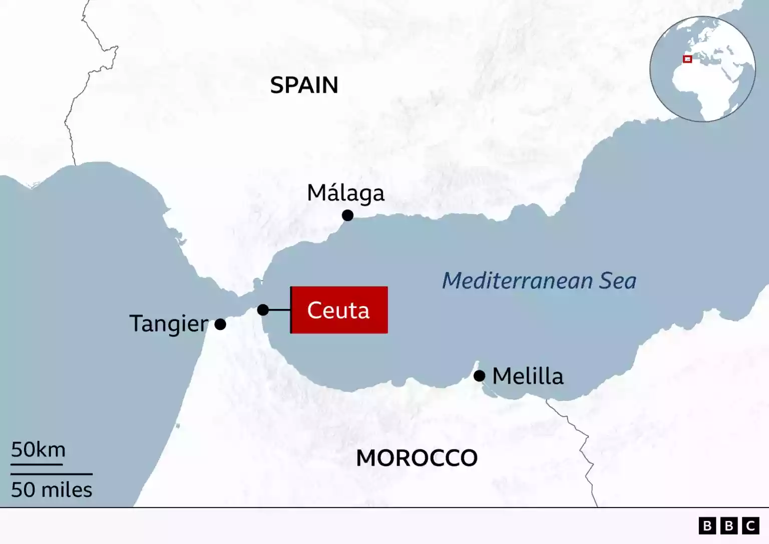 About 49,000 migrants enter Spanish enclave of Ceuta, officials say