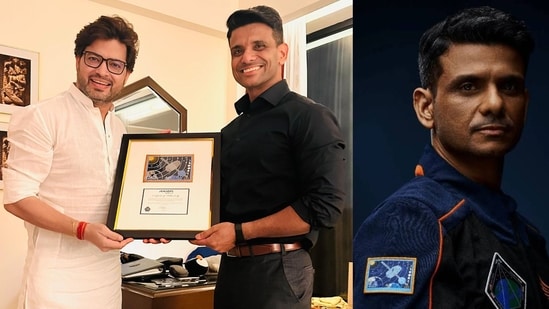 After returning to India in August, astronaut and Group Captain Shubhanshu Shukla — aka Shux — presented the “certified space travelled” Axiom-4 mission badge, which he took to space, to its designer Manish Tripathi. The elated designer, who is also Shubhanshu's schoolmate from City Montessori School, Lucknow, called it the best “return gift”.