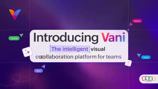 After the immense popularity of Arattai, India's homegrown software maker Zoho Corporation unveiled <strong>Vani</strong>, a new intelligent visual collaboration platform designed to help modern teams turn ideas into action, on October 1, 2025. Launched as a new brand under Zoho, Vani reimagines how distributed teams <strong>visualise, collaborate, and execute</strong> work in one shared space, just like how Google Workspace works.After the immense popularity of Arattai, India's homegrown software maker Zoho Corporation unveiled <strong>Vani</strong>, a new intelligent visual collaboration platform designed to help modern teams turn ideas into action, on October 1, 2025. Launched as a new brand under Zoho, Vani reimagines how distributed teams <strong>visualise, collaborate, and execute</strong> work in one shared space, just like how Google Workspace works.<h4><strong>What is Vani?</strong></h4>Vani is Zoho's latest addition to its growing suite of workplace productivity tools. Unlike traditional collaboration software that focuses mainly on chat or document sharing, Vani centres on visual thinking. The platform noted in its blog post that it provides a digital canvas where teams can brainstorm, map ideas, sketch workflows, and execute plans—all in a single environment.