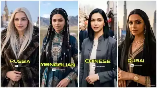 AI imagines Deepika Padukone in Russian