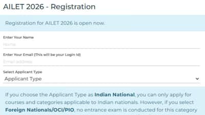 AILET 2026 Registration: National Law University (NLU), Delhi has commenced the online application process for the All India Law Entrance Exam (AILET). Interested candidates can apply for admission to BA LLB (Hons), LLM, and PhD programmes by visiting the official AILET website at nationallawuniversitydelhi.in. The application process begins on August 7.