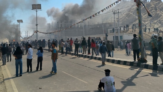 As protests over statehood and other demands turned violent in Leh, Ladakh, claiming at least four lives on Wednesday, government officials monitoring the situation noticed a “sinister plot for political and personal gain” in the developments. “It's deeply unfortunate what's unfolding in Ladakh. The situation didn't spiral on its own; it was engineered deliberately,” officials familiar with the matter told HT.