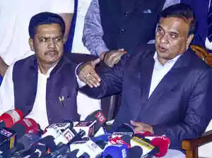 Assam CM Himanta Biswa Sarma meets Bhupen Borah day after his resignation from Congress