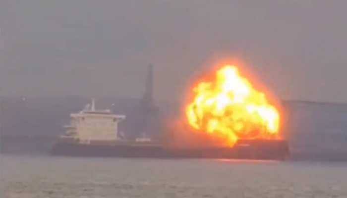 Baltimore Cargo Ship Explosion Video footage shared on social media showed large clouds of dark smoke rising from the vessel, triggering initial fears of a repeat of the earlier maritime accident. Baltimore Cargo Ship Explosion: A dramatic explosion on board a Liberian-registered cargo ship sent a fireball and thick plumes of smoke into the sky over Baltimore on Monday evening, causing renewed concern in an area already shaken by this year's bridge disaster. The blast occurred on the W-Sapphire, a 751-foot-long vessel traveling through the Patapsco River, close to the spot where the Francis Scott Key Bridge collapsed in March 2024 after being struck by another ship. Authorities said the explosion came from an under-deck fire, though the exact cause is still under investigation.