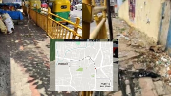Bengaluru's footpaths are once again under the scanner after Canadian national Caleb Friesen released a new video from his ongoing footpath series, documenting the hazards he encountered while walking 2.4 km across the city's sidewalks. Sharing the clip on X, Friesen listed the shocking discoveries from his latest walk, “tunnel juice, barbed wire, desire paths, bushwhacking, pavement pudding, a stairwell into a drain, and something I can't type here.” He concluded with a stark warning,“Don't watch this if you have a weak stomach.”