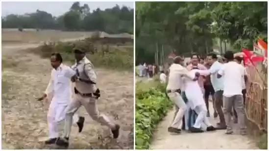 BJP candidate chased