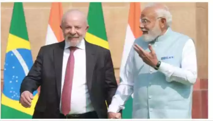 Brazilian President Lula da Silva meets PM Modi