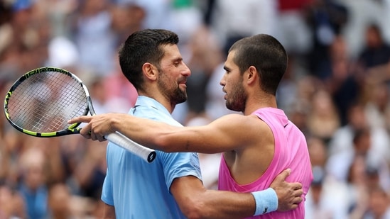 Carlos Alcaraz hasn't dropped a set in New York this year and was at his best in the semifinals, where he dismantled Novak Djokovic with ease. Now, the Spaniard is set to face Jannik Sinner in the men's singles final of the ongoing 2025 US Open. Against Sinner, it won't be an easy task for Alcaraz, and this pairing has been come a constant in Grand Slam finals lately. In this year's previous two Grand Slams at Roland Garros and Wimbledon, the finale was between Sinner and Alcaraz. Alcaraz came out on top in Paris and Sinner avenged his defeat at Wimbledon.