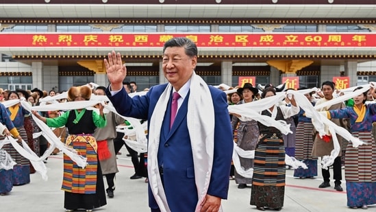 Chinese leader Xi Jinping traveled to Tibet to drive home a message of control to the restive region on China's western periphery, where he demanded more efforts to reinforce Communist Party rule over the heartland of Tibetan Buddhism. During a visit to the Tibetan capital of Lhasa this week, Xi told officials to get Tibetans to speak more Mandarin Chinese and data-vars-link-type=
