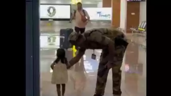 CISF personnel’s gentle act as child runs to meet father at airport wins hearts