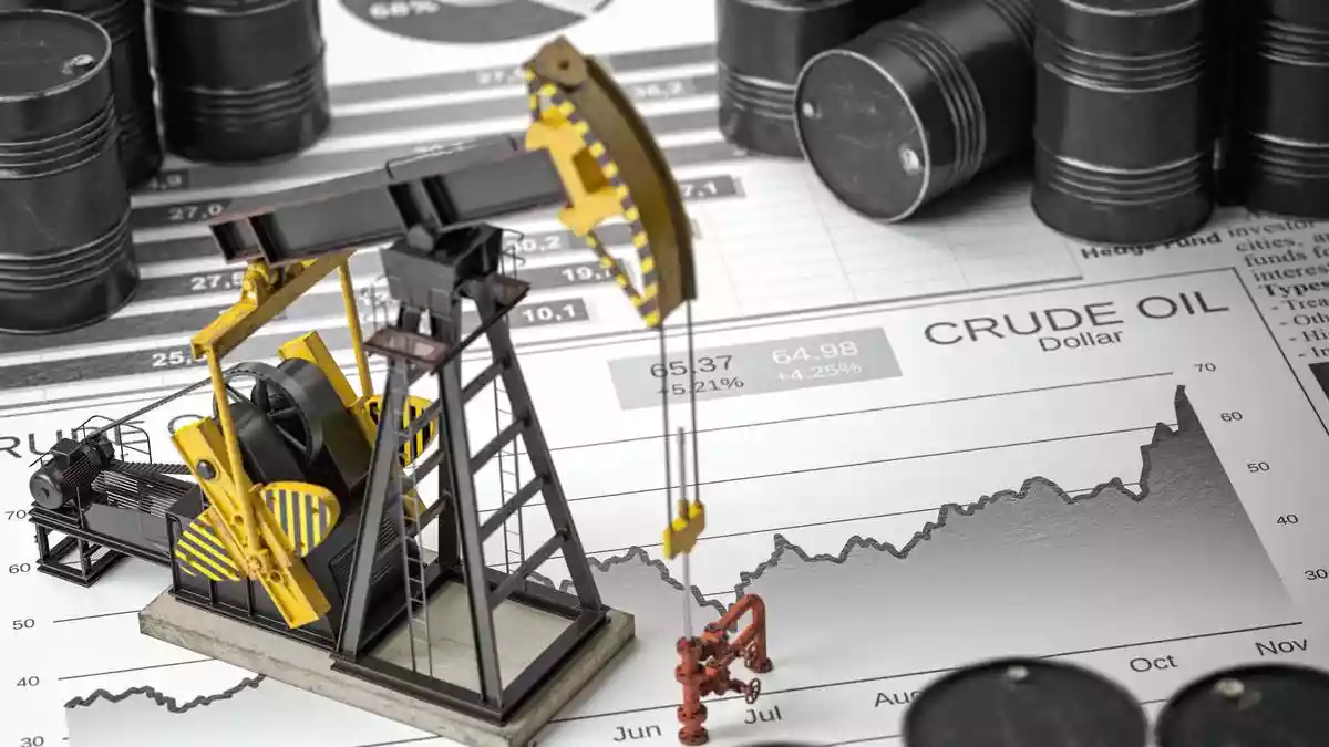 Crude plunges