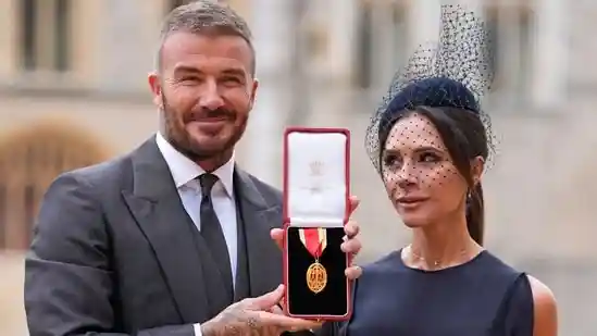 David Beckham knighted by King Charles III at Windsor Castle
