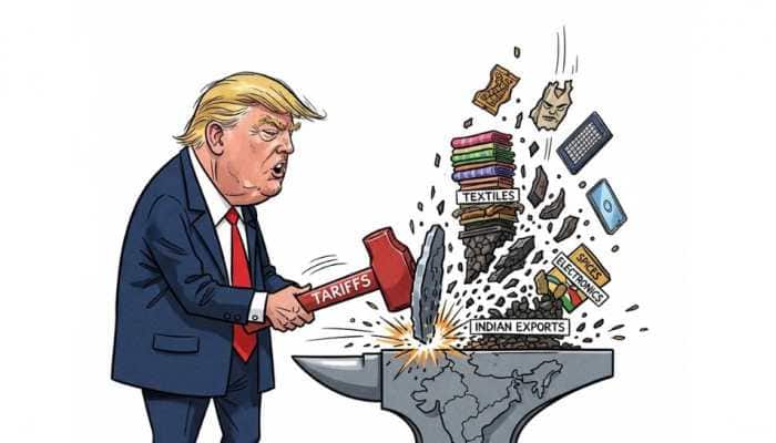 Donald Trump has imposed an additional 25 per cent tariff on Indian goods, blaming India's continued purchase of Russian oil for the decision. In a major move, US President Donald Trump on Wednesday announced an extra 25 per cent tariff on Indian goods, citing India's continued purchase of Russian oil. This brings the total tariff on India to 50 per cent, escalating trade tensions between the two countries.