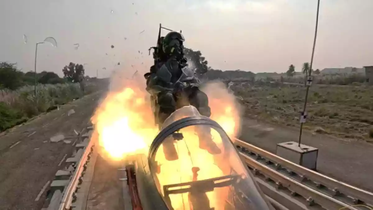 DRDO Tests Fighter Jet Ejection System At 800 km/h In High-Speed Rocket-Sled Trial