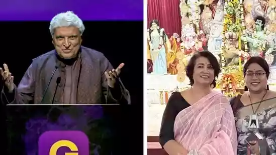 Exiled Bangladeshi author Taslima Nasreen's post on X got a response from lyricist Javed Akhtar on Tuesday, after the former said that Hindu culture is the foundation of Bengali culture. Nasreen shared photos from a puja pandal and wrote, “We Bengalis—whatever religion or philosophy we may have embraced over the course of history—belong, in our national identity, to India. The forefathers and foremothers of Hindus, Buddhists, Christians, Muslims, and even atheists of India were all, or nearly all, Indian Hindus.