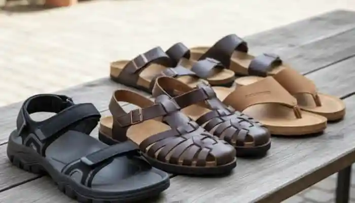 Explore the top 4 men's sandals that are built for comfort, style, and durability. The list includes sporty Fuel sandals and timeless Metro leather sandals. 2025 has the perfect pair for any occasion. Finding a comfortable, stylish and durable pair of sandal can be hard to find. If you are going to go out or relaxing at home, the right pair of sandals will make sure that no matter what you will both look and feel good. Today, we are going to look at 4 great men's sandals from popular brands - Fuel, Bata, HRX by Hrithik Roshan, and Metro. It's a mix of sporty, ethnic, and classic leather options to pick from.