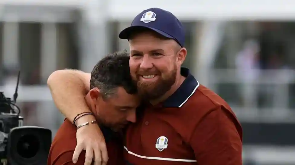 Finally, after a frenetic afternoon in a febrile New York, Rory McIlroy and Shane Lowry felt the love as they celebrated earning a point which edged Europe closer to a seismic Ryder Cup away win.</b> And it was down to the pair largely keeping calm in the face of American abuse, rarely rising to the bait and, ultimately, letting their golf do the talking.