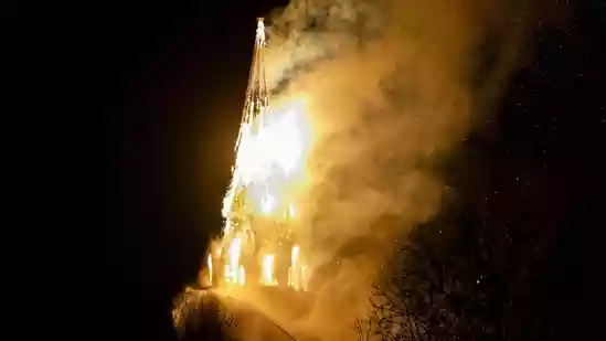Fire rips historic Amsterdam church as Netherlands sees New Year violence