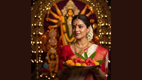 Google Gemini's latest AI feature, Nano Banana, has kicked off yet another viral photo trend. After vintage saree looks and Garba-inspired edits, the tool is now being used to create dazzling Durga Puja looks. Social media users are experimenting with AI to reimagine themselves in traditional attire, bold jewellery, and dramatic goddess-style backdrops.