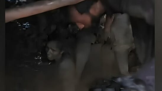 Hours after a cloudburst in Jammu and Kashmir's Kathua district, videos from the site in the remote hilly region emerged. The videos showed security and rescue personnel digging people out of the slush that washed into homes. At least seven people, including five kids aged between 2 and 15, were killed in the disaster in the Juthana Jodh and Ghati areas in the early hours of Sunday.