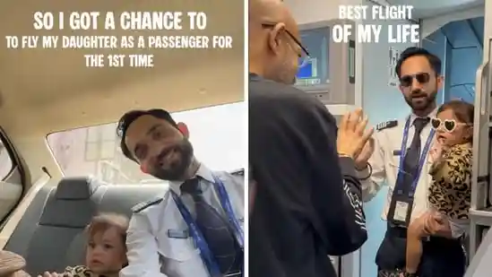In a heartwarming moment, an IndiGo pilot introduced his “princess passenger” to a flight full of travellers. In a video that has now warmed people's hearts, the pilot shares a touching in-flight announcement for his 8-month-old daughter. “Ladies and gentlemen, a very good afternoon. I hope you all have settled down, I will take a minute of yours,” the pilot, who goes by Captain Walker on Instagram, announces. The video then shows the little one comfortably sitting in a seat, looking around her.