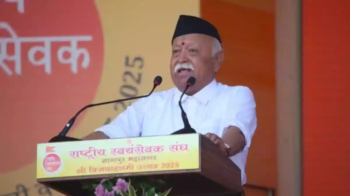 In a sweeping but sharp address that bridged global economics, regional unrest, and national responsibility, Rashtriya Swayamsevak Sangh (RSS) chief Mohan Bhagwat offered a vision of India rooted in self-reliance, cultural unity, and societal discipline.