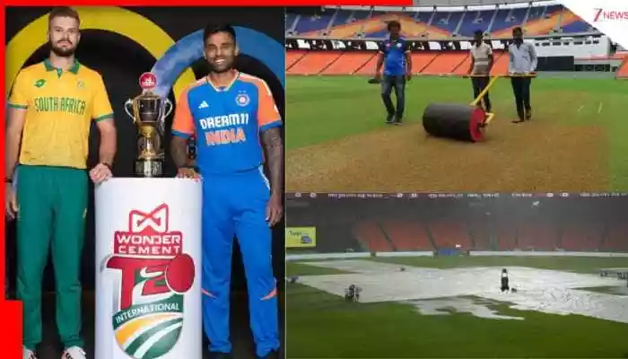 IND vs SA Super 8 weather & pitch report from Ahmedabad