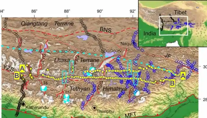 India Is Splitting Apart Beneath Tibet