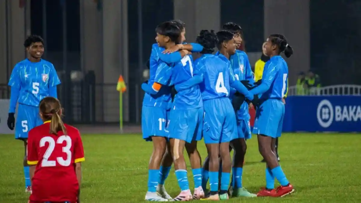 Indian Women's Football Team Etch History