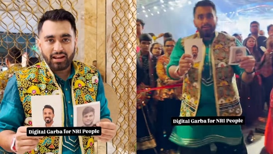 Indians living outside the country often do not get to celebrate festivals the way people in India do. They frequently miss out on the colours, music, and shared excitement that make events like Navratri so special. A Mumbai-based content creator came up with a unique way to bring that festive spirit to his friends living abroad.