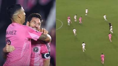 Inter Miami coasted to a 3-1 win over LA Galaxy on Sunday in the MLS encounter between the sides at the Chase Stadium in Fort Lauderdale as Lionel Messi marked his return to action, following a brief period on the sidelines due to a muscle injury. Messi netted once and set one up for Luis Suarez to help his side to the crucial win, while the other goal came from Jordi Alba as the former Barcelona trio shattered LA's hopes.