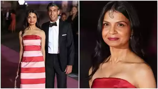 Internet isn't feeling Akshata Murty's ‘American flag-inspired’ look