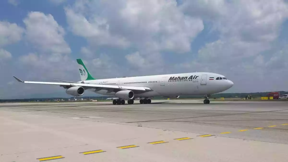 Iranian plane damaged in U