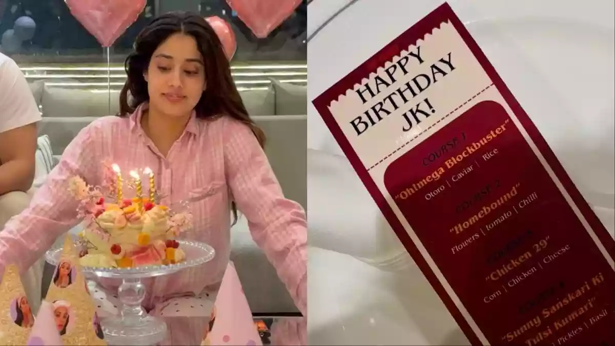 Janhvi Kapoor Celebrates Her 29th Birthday With A Luxe Keto Cake And Five-Course Menu