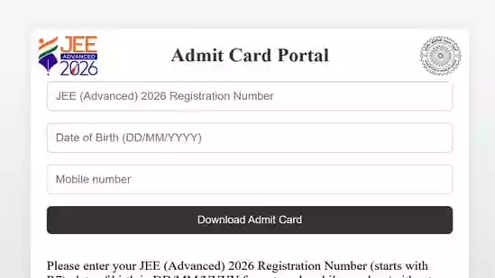 JEE Advanced Admit Card 2026 released