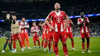 Kane leads Bayern to over Madrid in 1st leg of Champions League quarterfinals