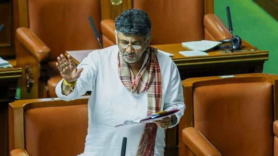 Karnataka deputy chief minister DK Shivakumar on Friday said that his singing the Rashtriya Swayamsevak Sangh (RSS) anthem in the state assembly was a message to the BJP. According to Shivakumar, he is a born Congressman but has done research on all political parties.