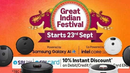 Keeping your home clean has never been easier, and this Amazon Great Indian Festival Sale is the perfect opportunity to upgrade your cleaning routine. Pre-deals on robot vacuum cleaners are now live, offering massive discounts of up to 70%. These smart devices save time and effort, making daily cleaning effortless while maintaining a spotless home. From compact apartments to spacious houses, there's a model to fit every lifestyle. Features like automatic scheduling, smart navigation, and multi-surface cleaning ensure your floors stay pristine without constant supervision. Investing in a robot vacuum means more time for yourself and less time spent pushing a broom or dragging a heavy vacuum.